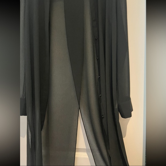 DKNY Long Sheer Button Up - Picture 4 of 4